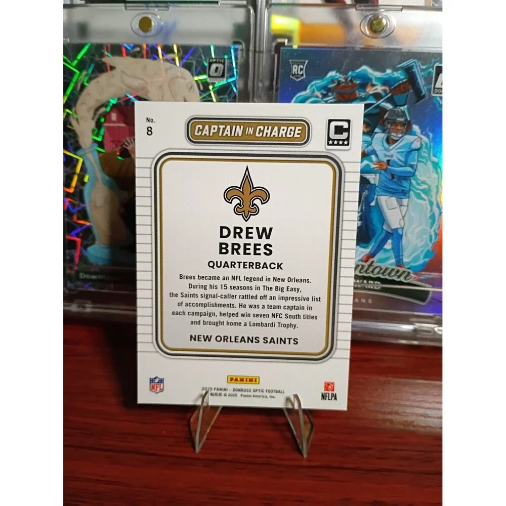 2025 Panini Donruss Optic - Captain in Charge Drew Brees #8